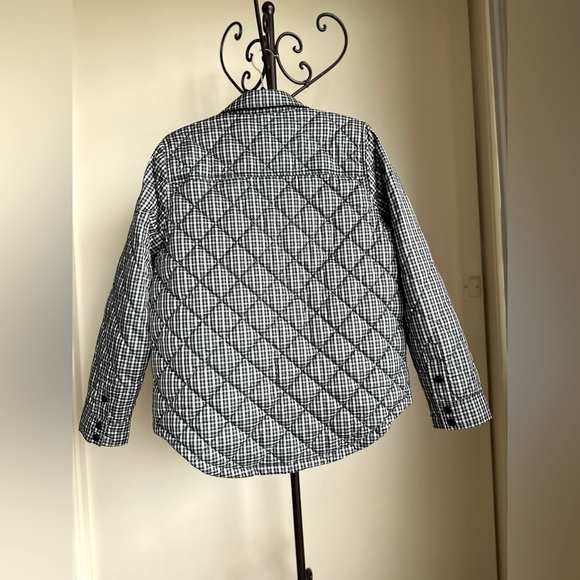 J. Crew Black and White Checkered Quilted Jacket - Picture 3 of 4
